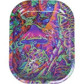 Tray - Multipurpose Metal Tray for Home Décor, Storage – Practical Small Metal Tray-Mushroom