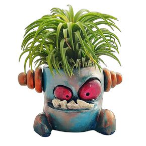 Monster Plant Pots Small Handmade Flower Pot tooth Inspiration Teeth made of gravel