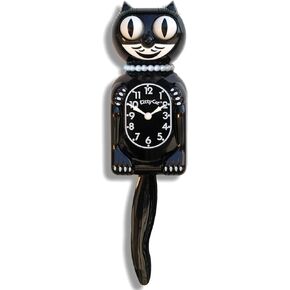 Classic Black Miss Kitty-Cat Klock
