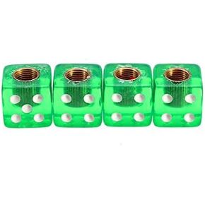 4pcs Plastic Wheel Stem Tyre Air Valve Dustproof Cap Gold Dice Tire Tyre Valve Caps Bike Auto Truck Tire Valve Dust Cap (Purple)