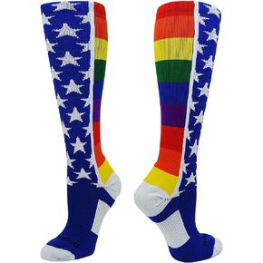 MadSportsStuff Rainbow Pride Over the Calf Socks