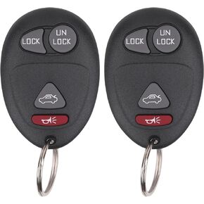 Keyless Entry Remote Control Car Key Fob Compatible with Buick Century Regal Rendezvous, Pontiac Aztek Grand Prix 2001-2007, Oldsmobile Intrigue, Replacement for L2C0007T (Pack of 2)
