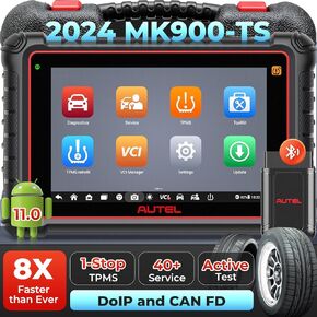 Autel MaxiCOM MK900-TS TPMS Scanner, 2024 Bidirectional Tool Updated of MaxiCheck MX808S-TS, MK808S-TS, MS906TS w/ 40+ Service, 3000+ Active Tests, All System Diagnose, No-IP Limited Ver. of MX900TS