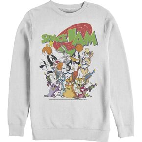 space jam Warner Brothers Men's Alien Jam Pullover Crew Fleece