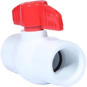 Merrill MFG PVCBV100 1" PVC Ball Valve IPS Schedule 40, 1-Inch, White