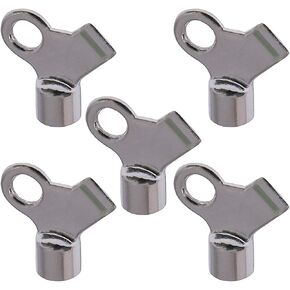 Midline Valve 6I623-5 Key for Coin Air Valve Radiator Steam Vent; 1/8 in. Chrome Plated Steel (5 Pack)