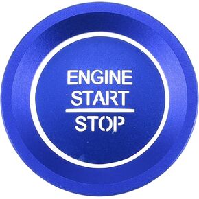 Engine Start Stop Ignition Button Overlay Cover Interior Trim Sticker for Honda Accord 2018-2022 Aluminum Alloy Black