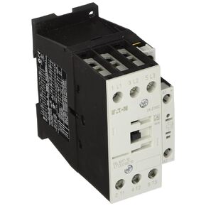 Eaton XTCE018C10TD XT-IEC Contactor and Starter, 45mm, 18A AC-3 Current Rating, 5 Max HP at 230VAC, 10 Max HP at 460VAC, 15 Max HP at 575VAC, 24VDC Coil Voltage