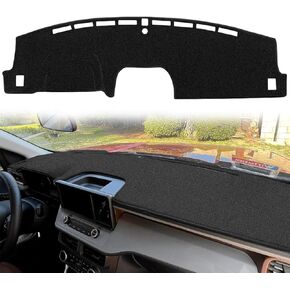 Dash Cover Mat Custom Fit for Ford Maverick 2022 2023, Dashboard Cover Pad Carpet Protector (Black) F142