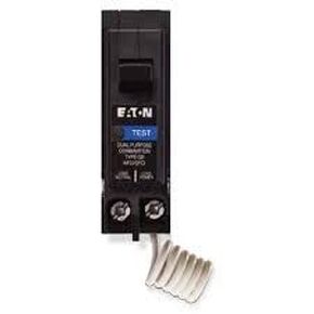 Eaton BRAFGF115QN BR Arc Fault/Ground Fault Circuit Breaker; 15 A; Single-pole; 10 kAIC Interrupt Rating