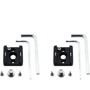 2PCS 25mm/1inch Camera Expansion Accessory Standard Hot Shoe Adapter Black Camera Universal External Cold Shoe Base Suitable for Camera and Grip and Selfie Stick
