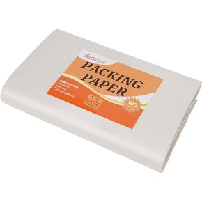 Packing Paper Sheets, Newsprint Packing Paper for Shipping, Moving, Shipping, Box Filler, Wrapping and Protecting Fragile&Delicate Items (28" x 15",100 Sheets)