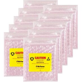 Anti Static Bubble Bags, Resealable Static Shielding Bag, Reusable for Sensitive Electronic Components (XX-Small Qty 100)