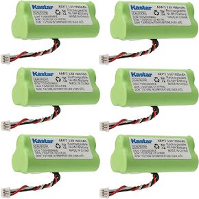 Kastar 6-Pack AAA 3.6V 1000mAh Ni-MH Rechargeable Battery Replacement for Zebra/Motorola Symbol 82-67705-01 Symbol LS-4278 LS4278-M BTRY-LS42RAAOE-01 DS-6878 Cordless Bluetooth Laser Barcode Scanner