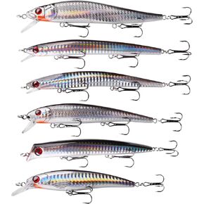 OROOTL Saltwater Fishing Lures Kit Surf Fishing Striped Bass Lures Inshore Minnow Lures Jerkbait Topwater Popper Plugs Set Offshore Ocen Fishing Tackle Lures Set in Saudi Arabia