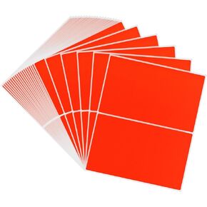 Hybsk 2x3 inch Rectangular Inventory Labels Permanent Fluorescent Color Code Organizer Labels (5 Colors)