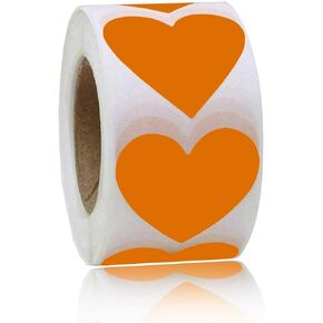 Mother's Day Stickers,Heart Shape Label for Wedding Crafting Scrapbooking,2 Inch Adhesive Label 500 Per Roll (1 Roll)