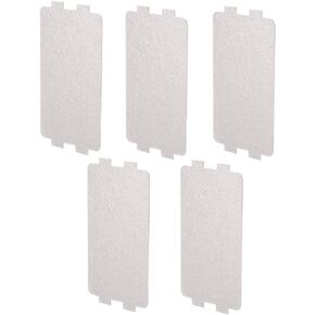 Microwave Mica Plate Replacement Repair Parts, Waveguide Cover Universal Mica Plate for Microwave Oven Microwave Utensils for Microwave Oven Electric Hair Dryer Toaster 5PCS