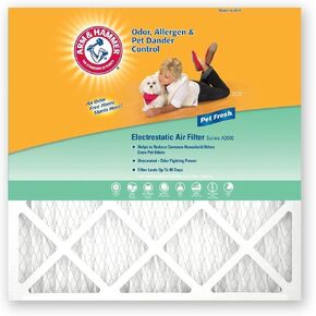 فلتر هواء معزز للذراع والمطرقة، 12 × 24 × 1 ×، 4 عبوات