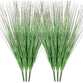 27" Artificial Plants Greenery Wheat Grass for Indoor Outdoor, UV Resistant Realistic Faux Fake Shrubs Plant Onion Grass for Home, Office, Living Room, Garden, Patio(6-Pack) in Kuwait