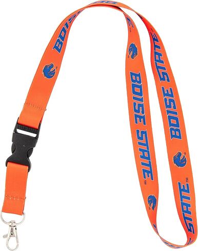 Desert Cactus Boise State University Lanyard Bruins، مفاتيح السيارة، حامل شارة الهوية، سلاسل المفاتيح، سلاسل مفاتيح قابلة للفصل، مشبك تثبيت قابل للفصل (برتقالي) in Saudi Arabia