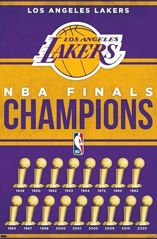 Trends International NBA Los Angeles Lakers - Champions 23 Wall Poster in Saudi Arabia