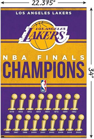 Trends International NBA Los Angeles Lakers - Champions 23 Wall Poster in Saudi Arabia
