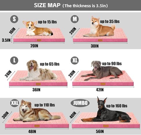 سرير كلب باتاس لاجو متقلب لتقويم العظام للكلاب المتوسطة مقاس 91.44 سم × 60.96 سم، أسرة كلاب متوسطة الحجم مقاومة للماء مع غطاء قابل للإزالة وقابل للغسل، حصيرة سرير للحيوانات الأليفة من إسفنج قفص البيض مع قاعدة مضادة للانزلاق، أسود in Kuwait