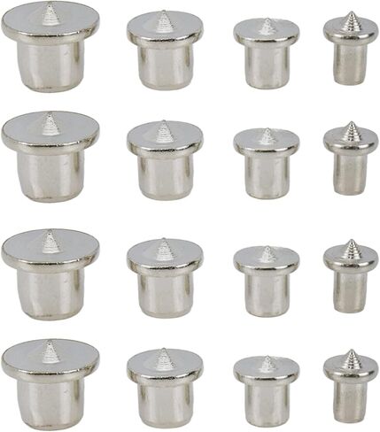 16 قطعة من سدادات نقل مركز الوتد واللسان (1/4 بوصة، 5/16 بوصة، 3/8 بوصة 1/2 بوصة) دبوس نقاط مركزية لأدوات النجارة (صلب) in Kuwait