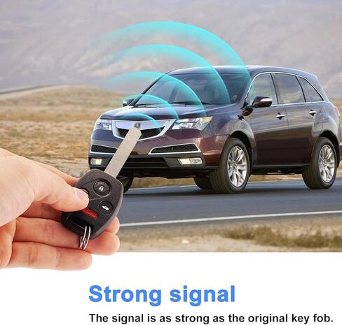 لاستبدال مفتاح Honda Key Fob مع حلقة مفاتيح متوافقة مع Honda Civic EX Si Hybrid 2006-2013 Mdx 2007-2013 4 أزرار للتحكم عن بعد للدخول بدون مفتاح N5F-S0084A 35111-SVA-306، عبوتان (Hod-4R) in Kuwait