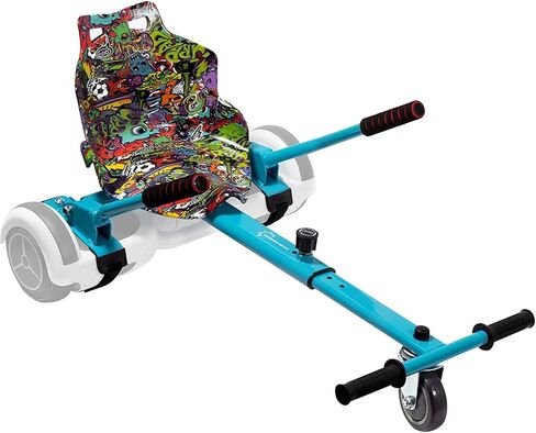 ملحقات مقعد SUNSHINE Hoverboard Kart لسكوتر التوازن الذاتي بعجلتين مقاس 6.5 بوصة و8 بوصة و10 بوصة (أزرق منقوش) in Kuwait