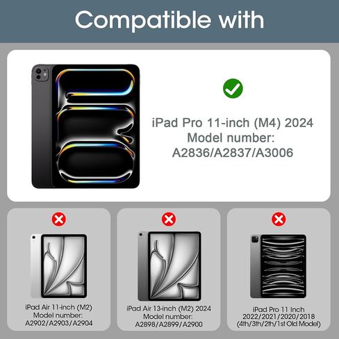 ProCase 1 Pack Screen Protector for iPad Pro 11 Inch M4 2024, Privacy Anti-Spy Tempered Glass Film for iPad Pro 11" 5th Generation A2836 A2837 A3006 in Kuwait