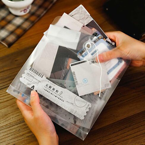 Vilikya 60pcs Travel Scrapbook Supplies, Mini Travel Stickers for Scrapbooking, Aesthetic Mixed Scrapbook Materials Include Decorative Paper for Vintage Ephemera for Junk Journals, Bullet Journaling in Kuwait