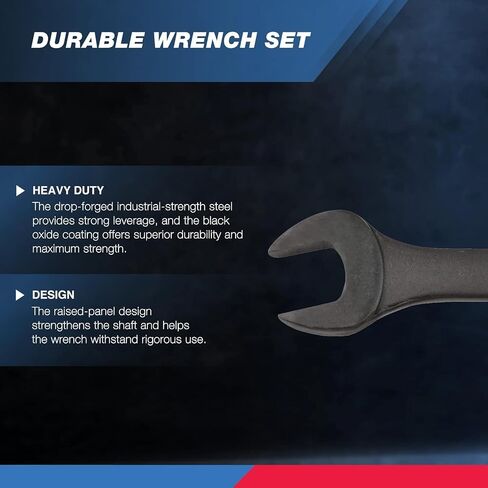 Neiko 03580A Super Thin SAE Wrench Set, 3-4mm Thick, 5 Piece, Double Open Ended, Standard Span, Slim Profile in Saudi Arabia