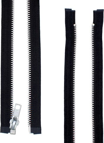 سحاب سترة YKK® 30 بوصة ~ معدن ألومنيوم YKK #5 ~ سحاب YKK متوسط ​​الوزن ~ منفصل ~ أسود (سحاب واحد) صنع في الولايات المتحدة الأمريكية in Saudi Arabia