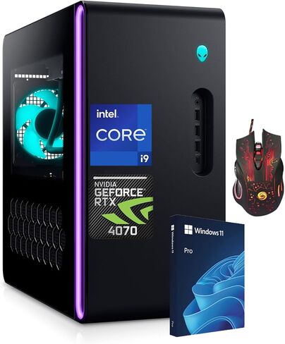 Alienware Aurora R16 Gaming Desktop, Intel i9-14900KF (24-core), NVIDIA RTX 4080 Super, 64GB DDR5 RAM, 2TB SSD, 2TB HHD, Wi-Fi 6E, Bluetooth, Windows 11 Pro & Lifetime Microsoft Office & Gaming Mouse in Saudi Arabia