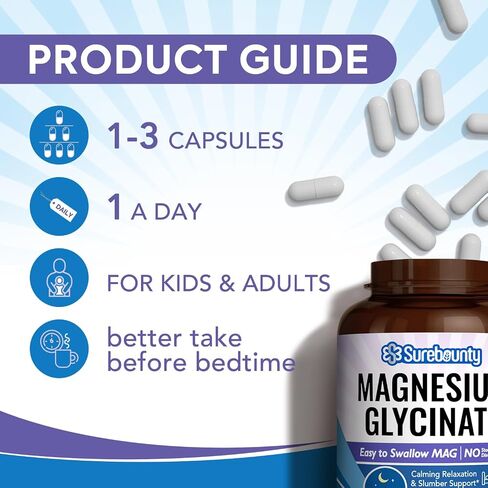 Magnesium Glycinate, for Kids & Adults, Chelated for Max Absorption, Gut-Friendly, Non-GMO, Calm, Relax & Restful Slumber, Easy to Swallow, 120 Mini Caps in Saudi Arabia