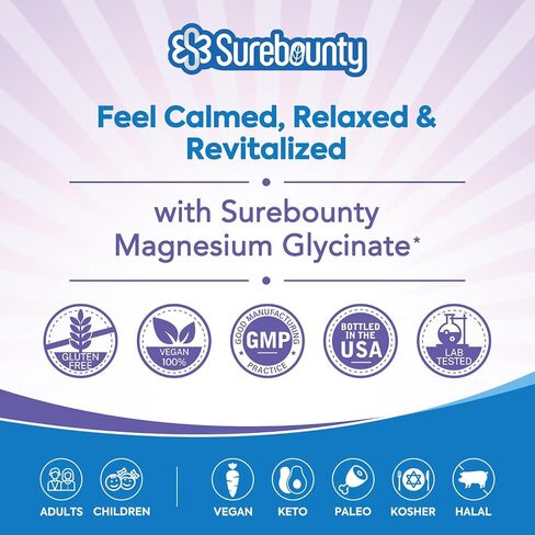 Magnesium Glycinate, for Kids & Adults, Chelated for Max Absorption, Gut-Friendly, Non-GMO, Calm, Relax & Restful Slumber, Easy to Swallow, 120 Mini Caps in Saudi Arabia