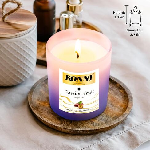 KAMMAK شمعة معطرة للمنزل شمعة النساء الهدايا العاطفة الفاكهة المعطرة الرجال الفاخرة جرة الصويا الطبيعية الشموع الزخرفية 1 حزمة KAMMAK الروائح صديق شمعة عطلة ديكور غرفة داخلية in Kuwait
