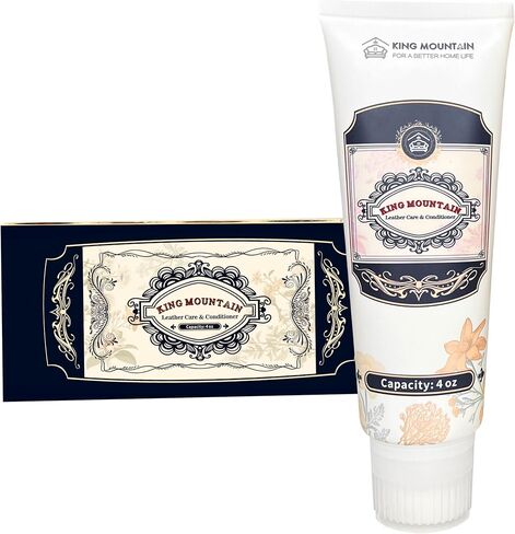 منظف ​​وبلسم الجلود، 2 في 1 (4 أونصة)، مكيف جلد طبيعي بالكامل للأثاث، هدية للأريكة والأحذية والمحافظ ومقعد السيارة. تنظيف واستعادة حالة الجلد. جعل الجلود أفضل (1 قطعة) in Kuwait