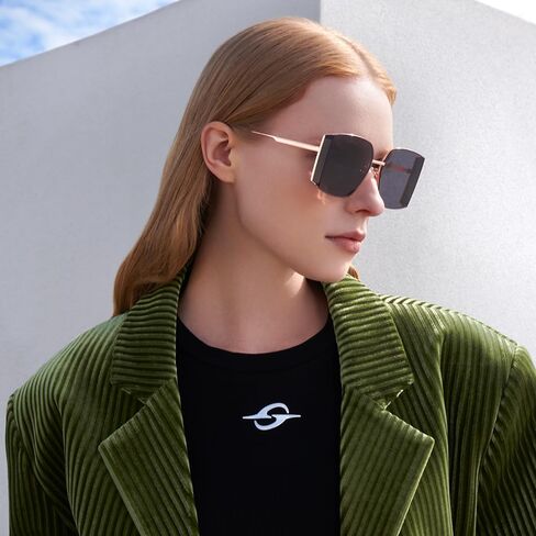 BOLON Women Cool Oversize Wrap-around Trendy Nylon Lens UV400 Sunglasses BL7189 in Saudi Arabia