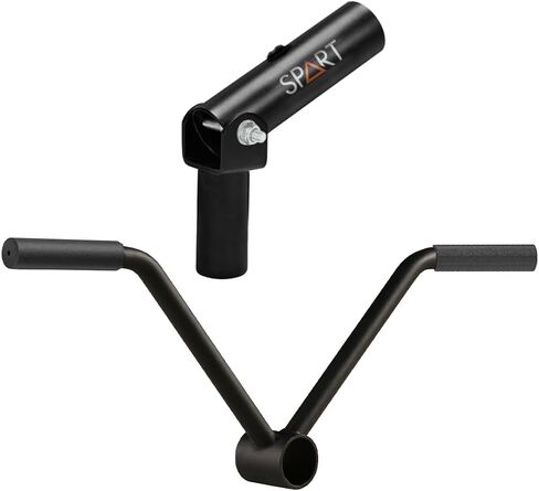 SPART T Bar Row Landmine Attachment with V Handle - Fit 2" Olympic Bars - 360° Swivel - Easy to Install - T Bar Row Platform for Full-Body Workout in Home Gym in Kuwait