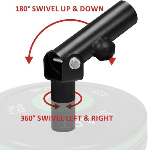 SPART T Bar Row Landmine Attachment with V Handle - Fit 2" Olympic Bars - 360° Swivel - Easy to Install - T Bar Row Platform for Full-Body Workout in Home Gym in Kuwait