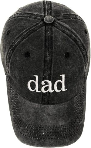 رجل أبي قبعة الآباء عيد الأب القبعات هدايا لأبي الزوج الرجعية قبعة بيسبول مغسولة للرجال in Kuwait