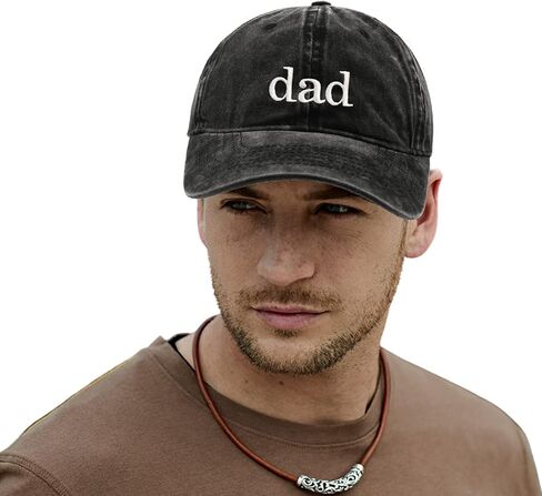 رجل أبي قبعة الآباء عيد الأب القبعات هدايا لأبي الزوج الرجعية قبعة بيسبول مغسولة للرجال in Kuwait