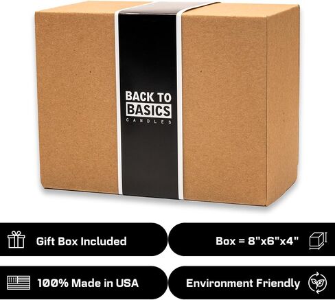 Back to Basics | Taylor Premium Candle Set - 3 Vegan Soy Coconut Wax Scented Candles for Home Decor, Birthday Gifts for Women, Best Friends, Men | Relaxing Aromatherapy Made in USA in Saudi Arabia
