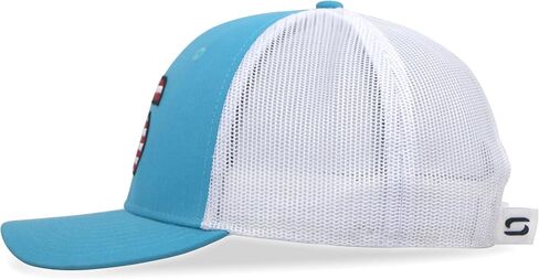 American Flag Trucker Hats for Men, Mesh Back Baseball Cap, Adjustable Fit Mens Snapback Hat for Outdoors Wear in Kuwait