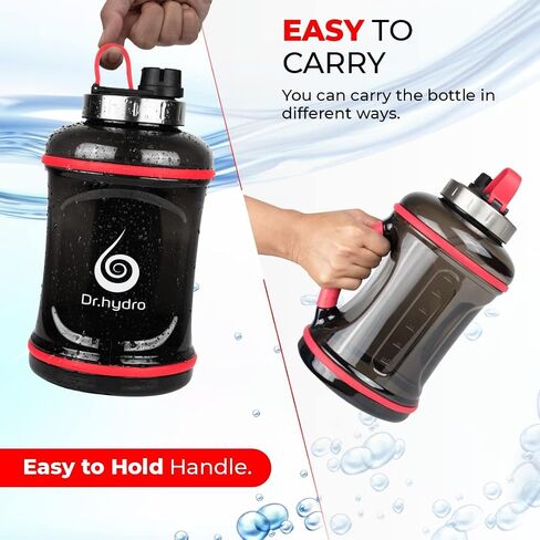 DR.HYDRO 1 Gallon Water Bottle with Straw - Large Water Bottle | BPA free Sports Water bottle | Big Water Bottle with Silicone Handle | Leak Proof Gym Water Jug Lid For Fitness Gym Goals in Saudi Arabia