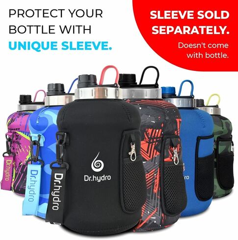 DR.HYDRO 1 Gallon Water Bottle with Straw - Large Water Bottle | BPA free Sports Water bottle | Big Water Bottle with Silicone Handle | Leak Proof Gym Water Jug Lid For Fitness Gym Goals in Saudi Arabia