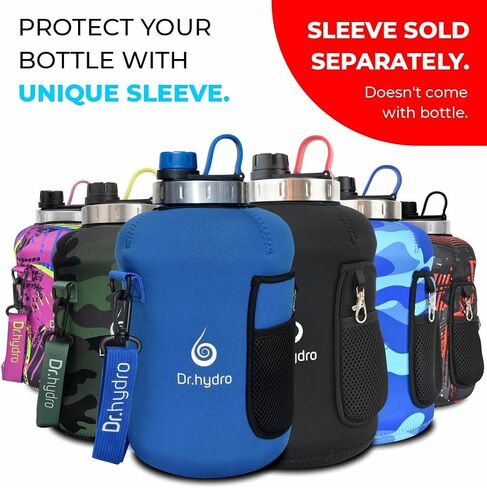 DR.HYDRO 1 Gallon Water Bottle with Straw - Large Water Bottle | BPA free Sports Water bottle | Big Water Bottle with Silicone Handle | Leak Proof Gym Water Jug Lid For Fitness Gym Goals in Saudi Arabia